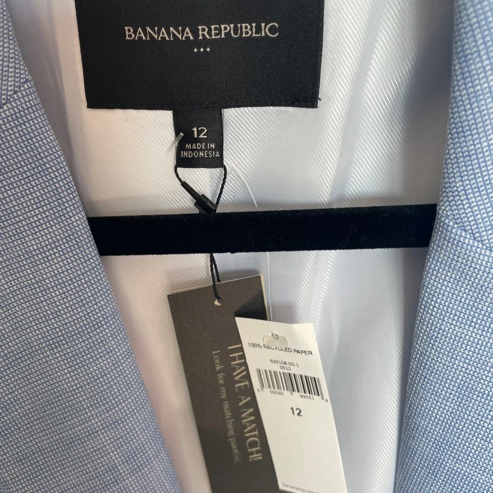 Banana Republic Light Blue Women’s Blazer, NWT size 12 - Picture 3 of 5